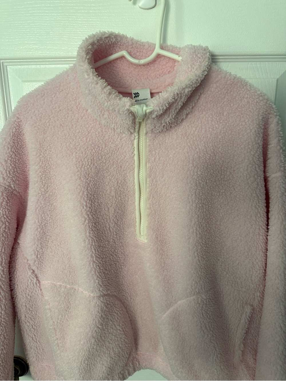 All in Motion Pink Sherpa Quarter Zip - Size L - Picture 2 of 4